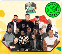 Imagem CRICIUMA TAMBEM SAMBA COM MENOS É MAIS E TURMA DO PAGODE